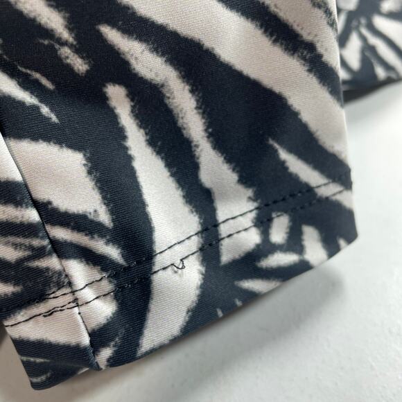 Skatie Rashguard Womens Large Zebra Print Long Sleeve Activewear Beach Surf - Picture 5 of 9